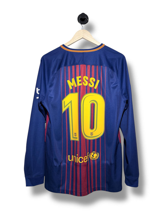 Barcelona 2017/18 Hjemme Messi L/S - L